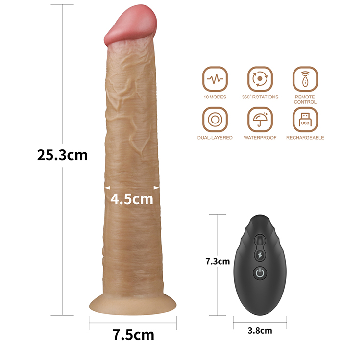 Lovetoy Platinum Silicone Rotator Rung Xoay Điều Khiển Từ Xa