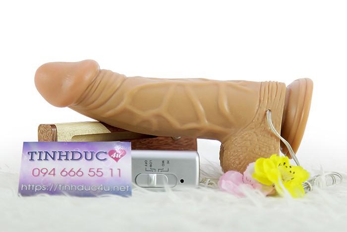 Lovetoy Real Extreme 5cm rung mạnh gắn tường silicone cao cấp