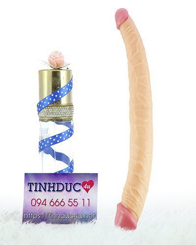Dương vật giả 2 đầu Lovetoy Double mềm mịn silicone y tế kích thích cực đã