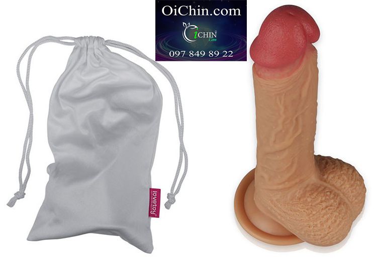 Lovetoy Natural 8.5 inch silicone y tế hít tường siêu mềm mại không rung