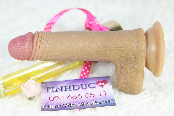 Lovetoy Natural Cock silicon mềm mịn cao cấp hít tường 7 inch chính hãng