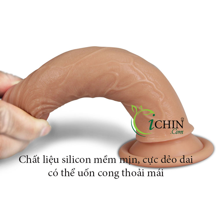 Lovetoy Dual Layered không bìu silicone 2 lớp da thật 99% hít tường