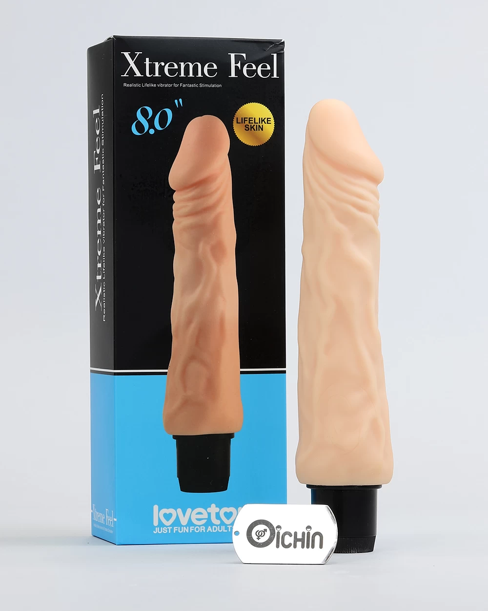 Lovetoy Realfeel 8 inch rung mạnh silicon mềm mịn thật như da
