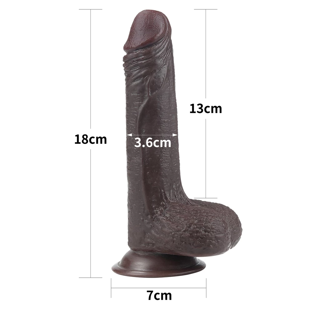 Dương vật Lovetoy Sliding Skin 7 inch 2 lớp tuột da hiệu quả