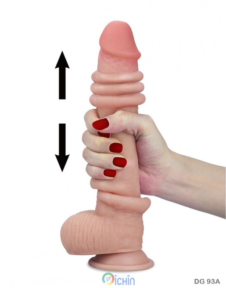 Lovetoy Sliding-Skin 9 inch gắn tường mềm mịn thật tay, kích thích mạnh