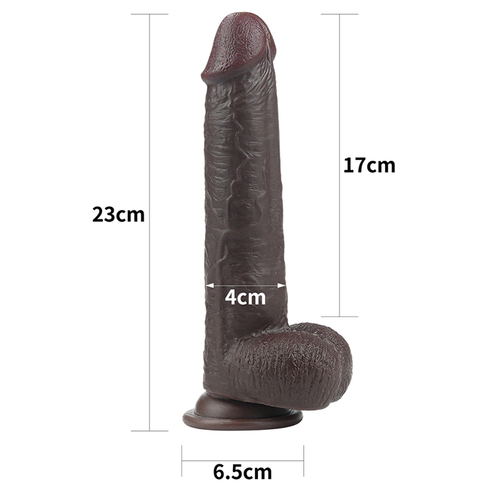 Lovetoy 2 lớp da 9 inch chuẩn châu phi siêu thật gắn tường
