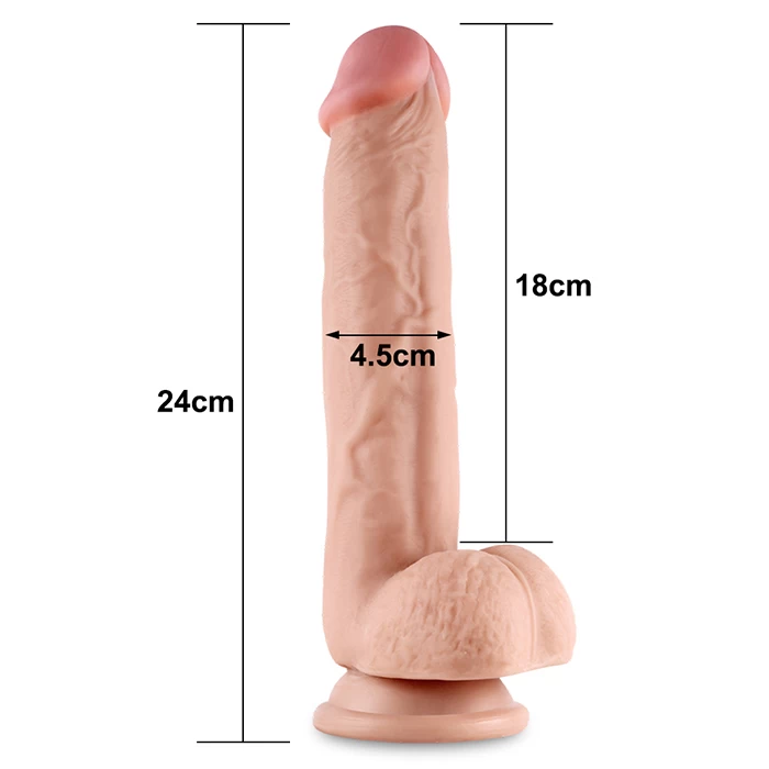 Lovetoy Sliding-Skin 95 inch 2 lớp tuột da gắn tường chơi cực đã Lovetoy Sliding-Skin 95 inch 2 lớp tuột da gắn tường chơi cực đã