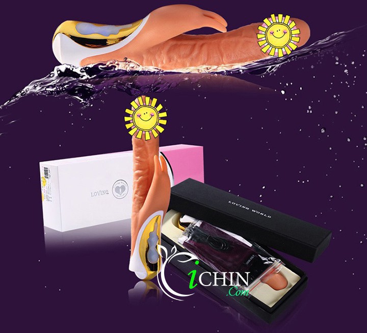 Loving World Dildo to ngoáy rung cực mạnh silicon mềm mại