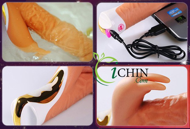 Loving World Dildo to ngoáy rung cực mạnh silicon mềm mại