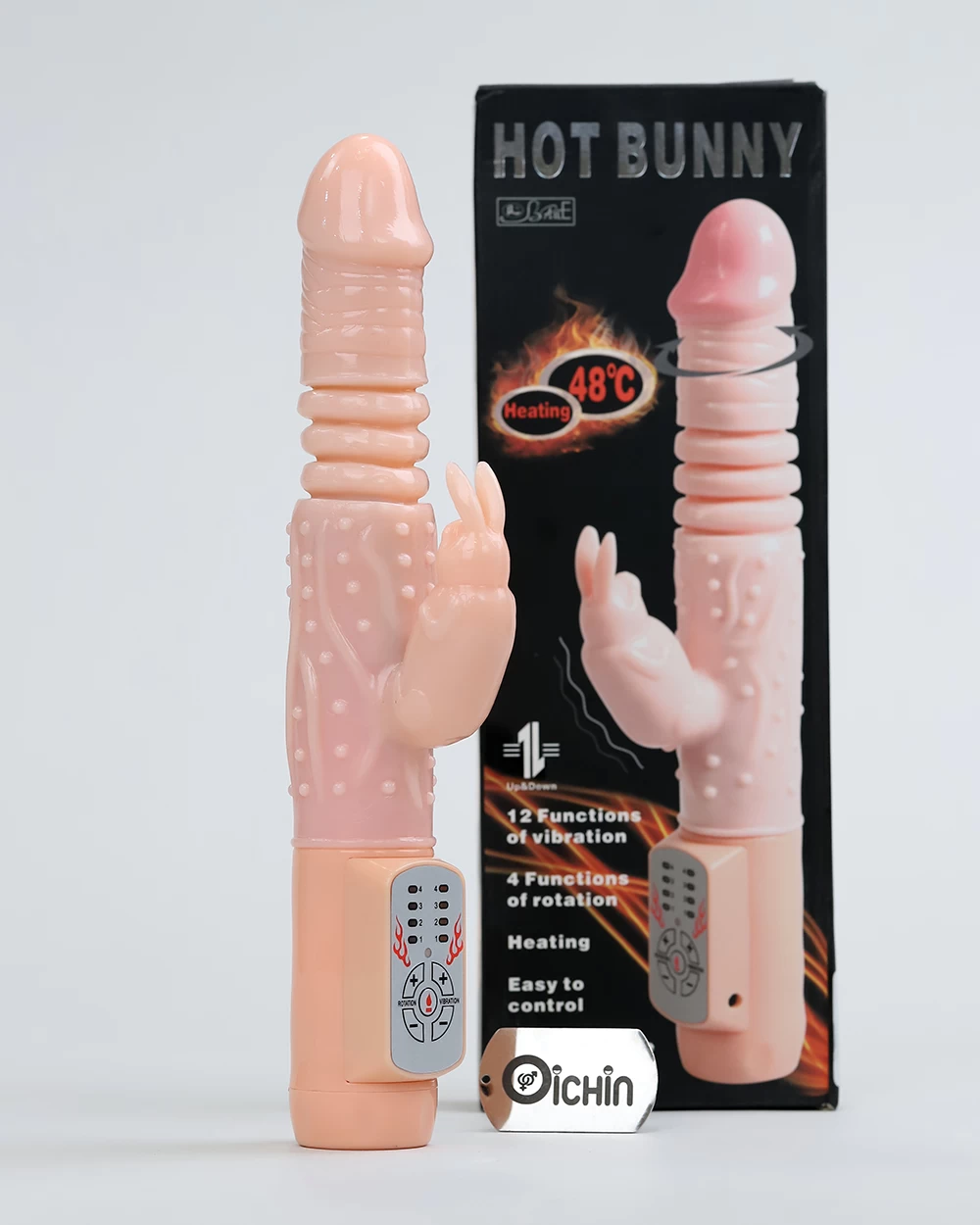 Lybaile Hot Bunny rung xoay thụt tỏa nhiệt size nhỏ siêu mềm mại