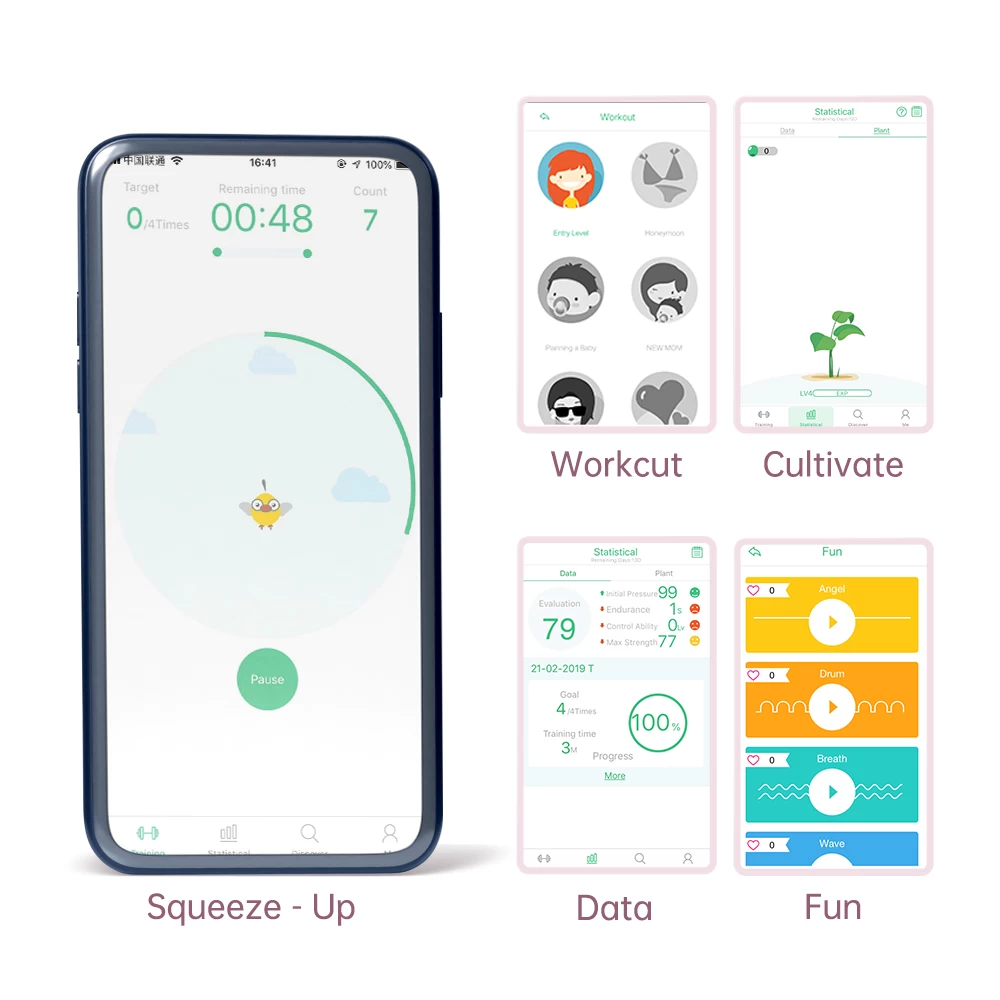 Magic Motion Fitcute Kegel se khít vùng kín rung điều khiển điện thoại