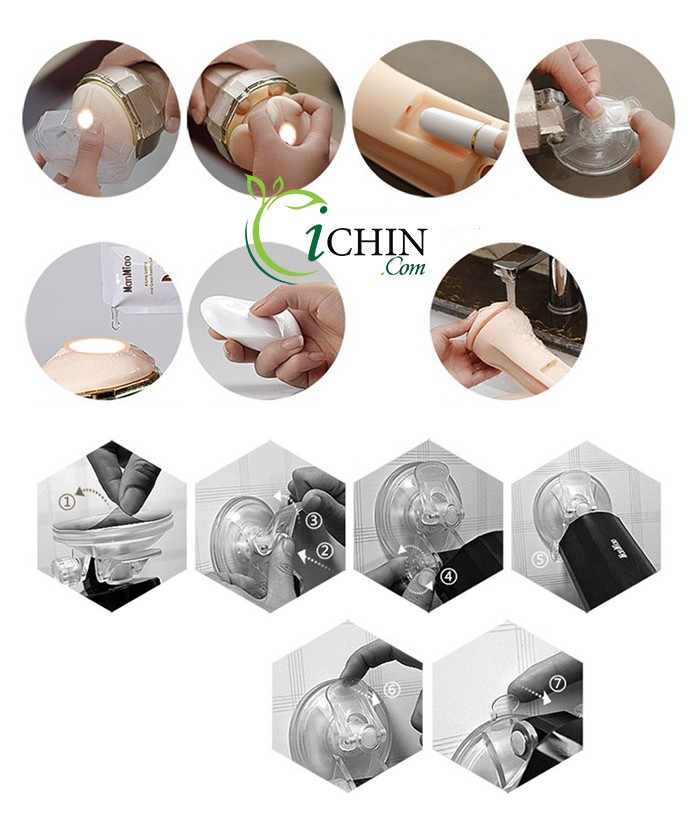 Âm đạo giả gắn tường Manmiao rung điều khiển từ xa cao cấp