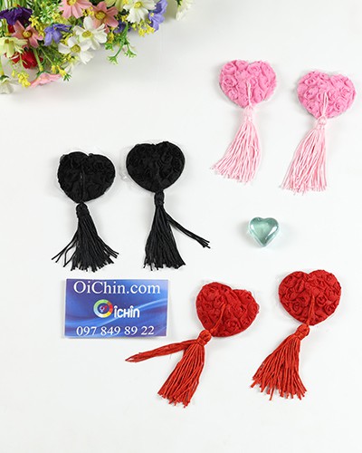 Miếng dán che nhũ hoa 3 màu sexy dễ dùng thoải mái