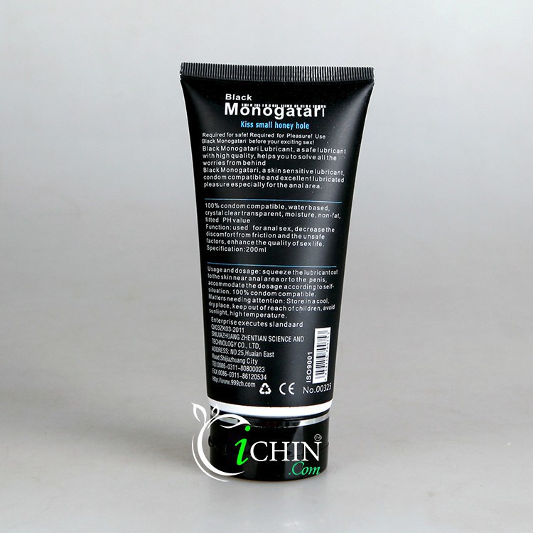 Gel bôi trơn Monogatari Black 200ml gốc nước tinh khiết an toàn chất lượng