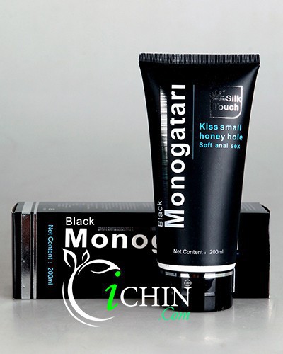 Gel bôi trơn Monogatari Black 200ml gốc nước tinh khiết an toàn chất lượng