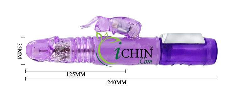 Mr Rabbit tự thụt rung ngoáy mạnh mẽ pin rời tiện lợi