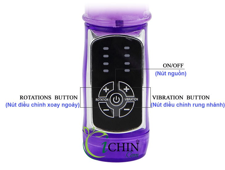 Mr Rabbit tự thụt rung ngoáy mạnh mẽ pin rời tiện lợi