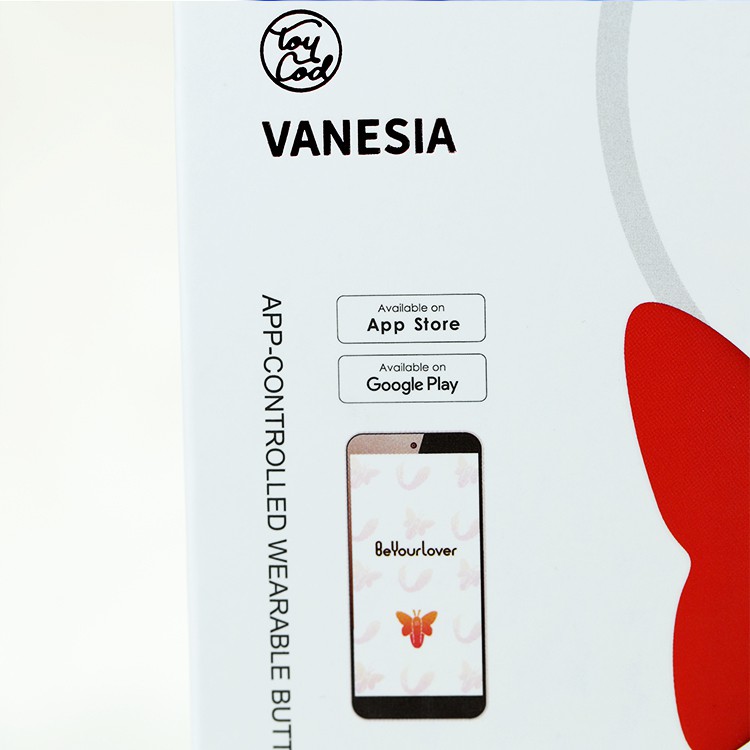 VANESIA Bướm Đỏ Rung Đa Chế Độ Điều Khiển App, Hấp Dẫn