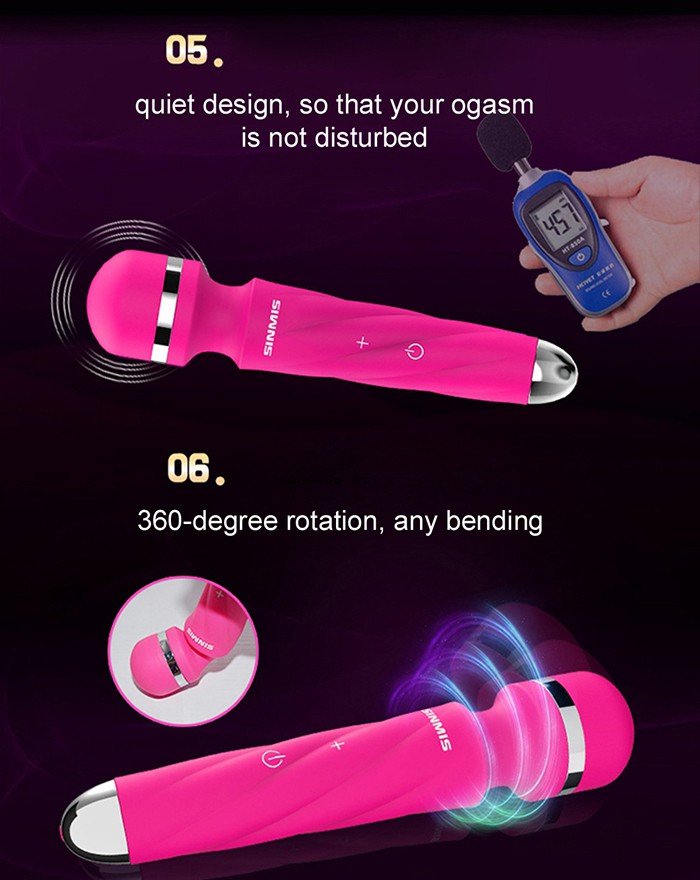 Nalone Sinmis cao cấp 7 chế độ rung massage Silicone y tế pin sạc kích thích