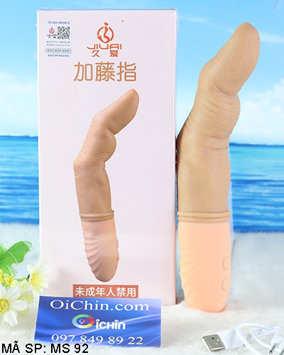 Ngón tay rung JIUAI siêu mạnh tỏa nhiệt ấm áp kích thích