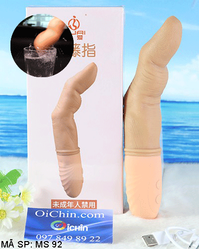 Ngón tay rung JIUAI siêu mạnh tỏa nhiệt ấm áp kích thích