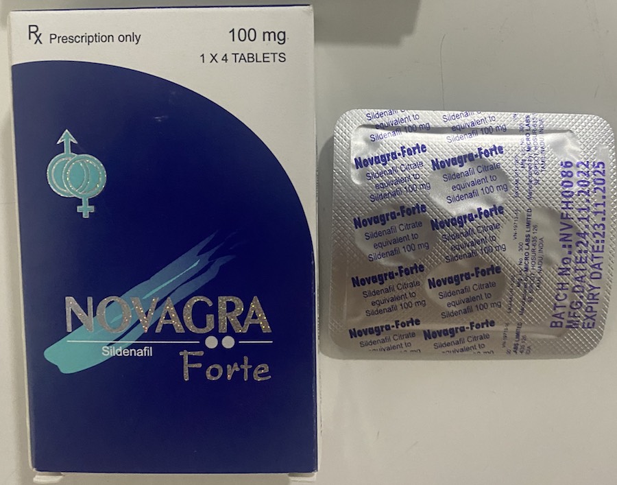 Thuốc Novagra Forte 100mg cương dương chống xuất tinh sớm tăng sinh lý