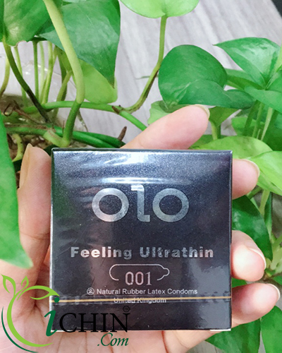 Bao cao su OLO siêu mỏng chính hãng Anh hộp 3 cái an toàn Bao cao su OLO siêu mỏng chính hãng Anh hộp 3 cái an toàn