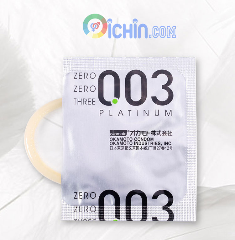 Bao cao su Nhật Bản siêu mỏng Okamoto Platinum 003 10 cái