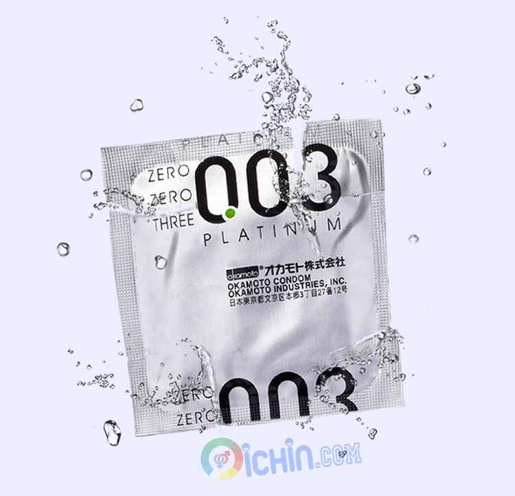 Bao cao su Nhật Bản Okamoto Platinum 0.03 siêu mỏng bôi trơn an toàn