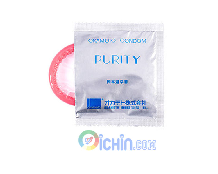 Bao cao su Okamoto siêu mỏng Skinless Skin Purity hộp 3 cái Nhật Bao cao su Okamoto siêu mỏng Skinless Skin Purity hộp 3 cái Nhật