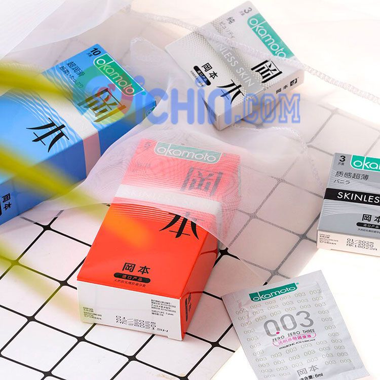 Bao cao su Okamoto Super Thin Nhật siêu mỏng hộp 10 cái