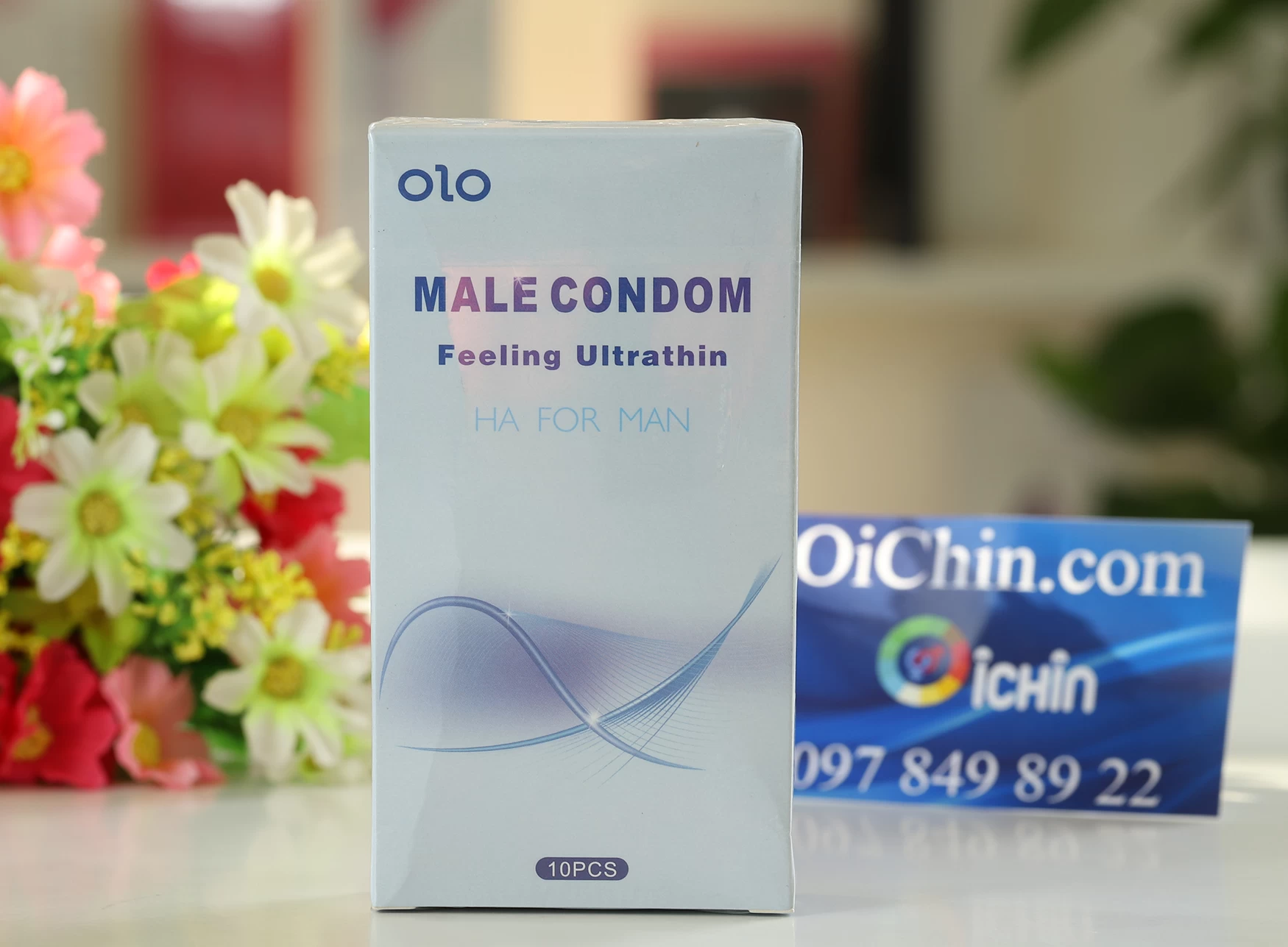 Bao cao su OLO siêu mỏng kéo dài cảm giác hộp 10 cái chất lượng