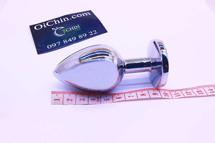 Phích cắm hậu môn INOX an toàn nhiều màu 3 kích thước cho người mới
