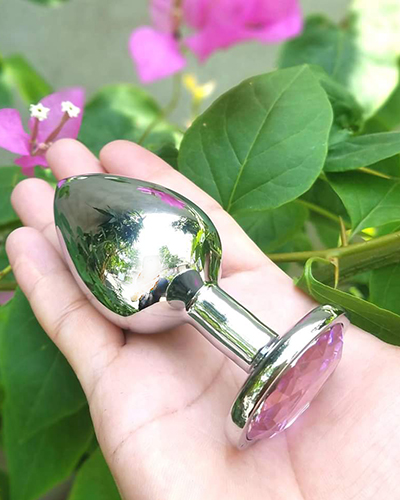 Phích cắm hậu môn INOX an toàn nhiều màu 3 kích thước cho người mới