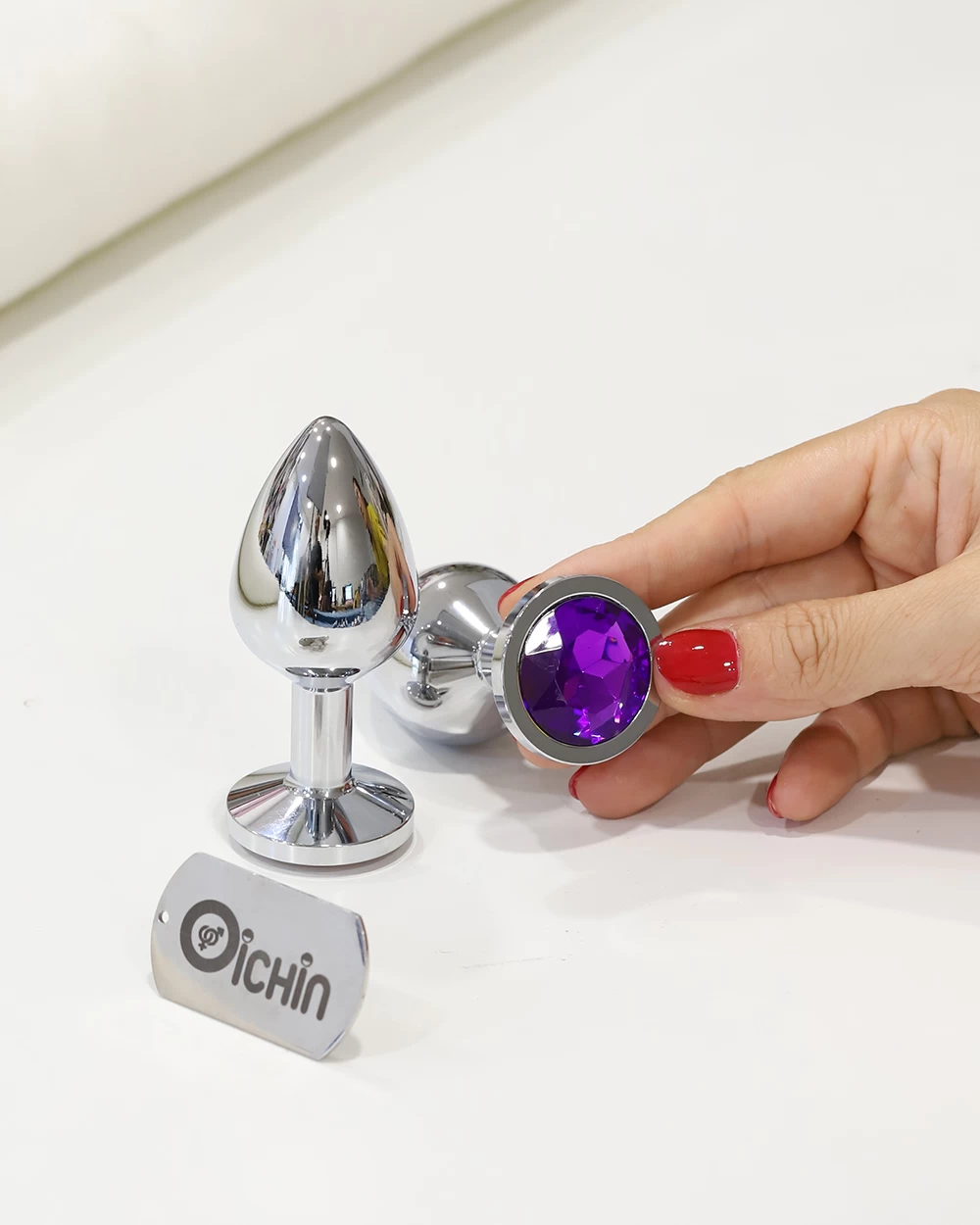 Phích cắm hậu môn INOX an toàn nhiều màu 3 kích thước cho người mới