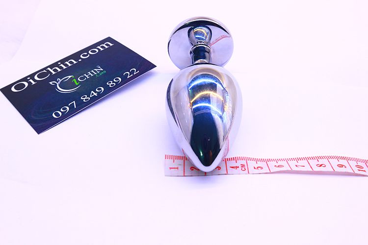 Phích cắm hậu môn INOX an toàn nhiều màu 3 kích thước cho người mới