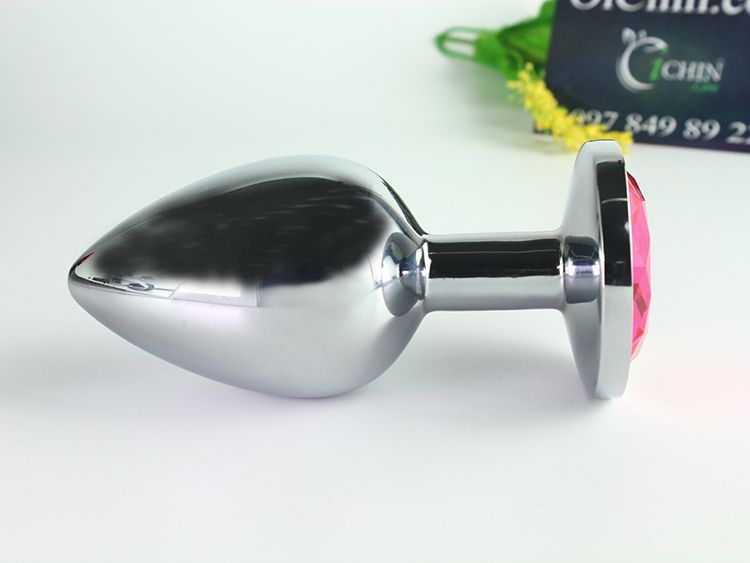 Phích cắm hậu môn INOX an toàn nhiều màu 3 kích thước cho người mới