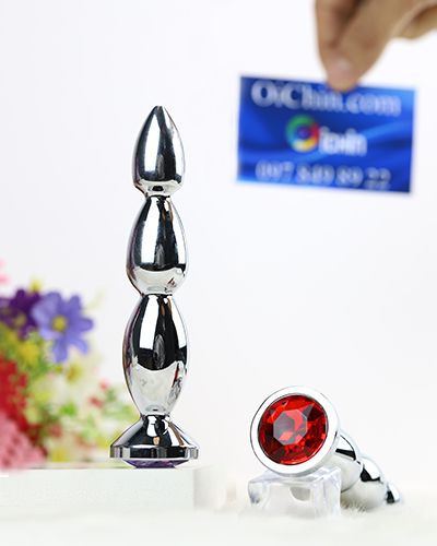 Phích cắm hậu môn inox cao cấp trơn láng tăng khoái cảm sang trọng