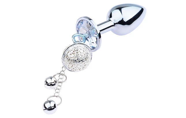  Bán Phích cắm hậu môn Inox gắn đá có chuông nhiều kích thước nhập khẩu