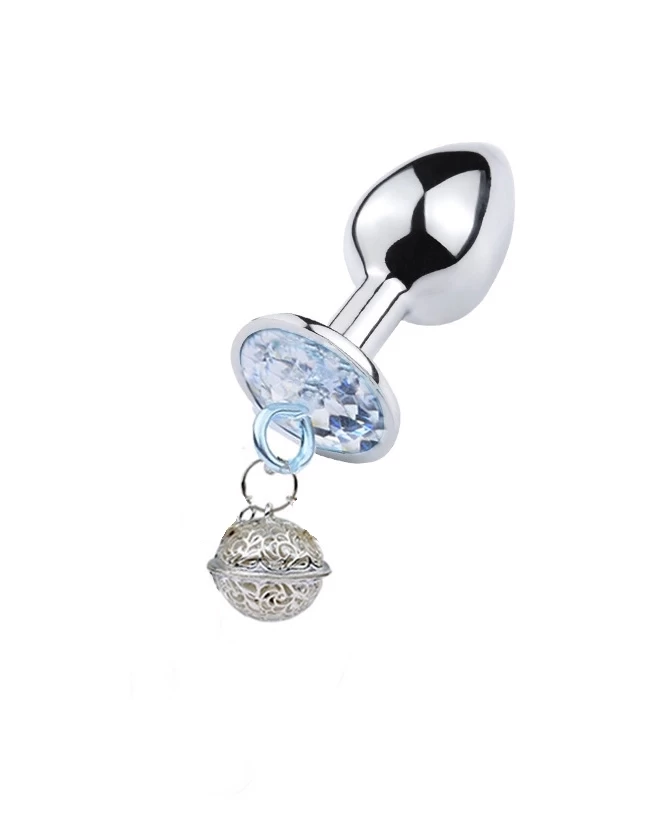  Bán Phích cắm hậu môn Inox gắn đá có chuông nhiều kích thước nhập khẩu