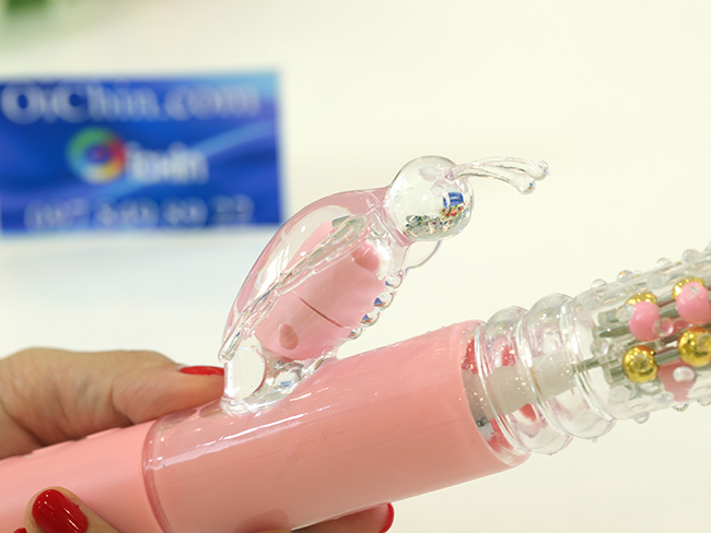 Pink Butterfly dương vật giả cao cấp pin sạc rung xoay thụt đa năng