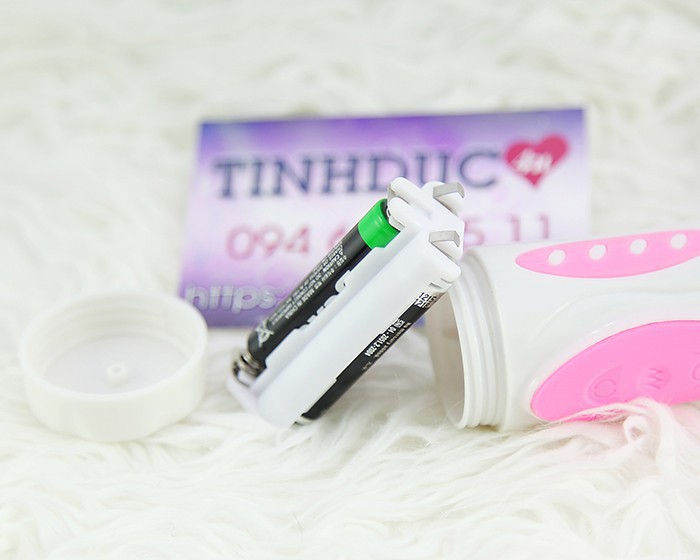 Pretty Love Bunny rung xoay kích thích lỗ nhị pin 3 AAA