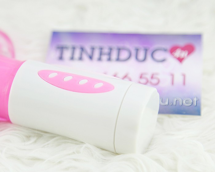 Pretty Love Bunny rung xoay kích thích lỗ nhị pin 3 AAA