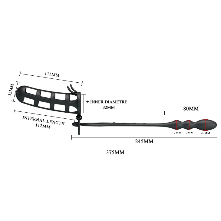 Pretty Love Hercules bao đôn dên lưới kích thích hậu môn kéo dài