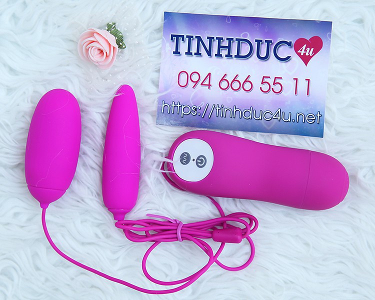Pretty Love Irma trứng rung hai đầu silicon mềm mịn mạnh mẽ