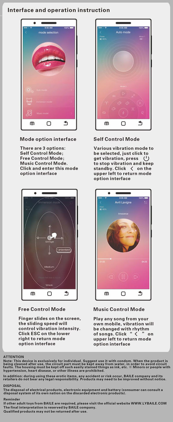 Pretty Love Abner điều khiển bằng điện thoại rung mạnh pin sạc bảo hành