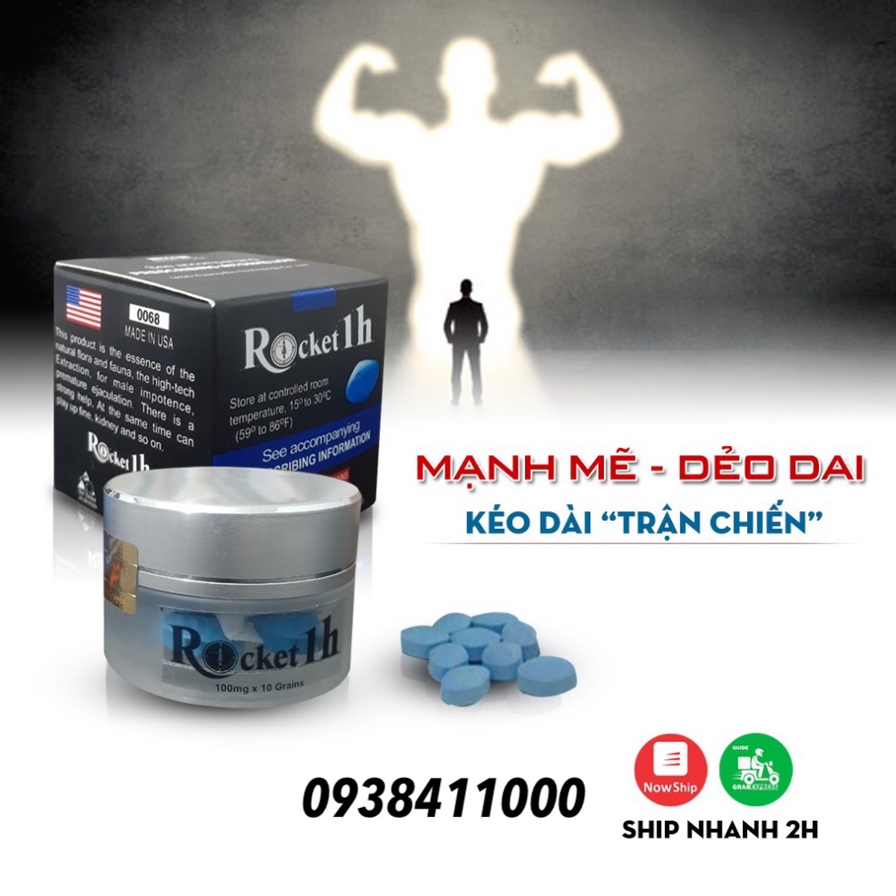 Rocket 1h Mỹ viên uống cường dương kéo dài chống xuất tinh sớm Rocket 1h Mỹ viên uống cường dương kéo dài chống xuất tinh sớm
