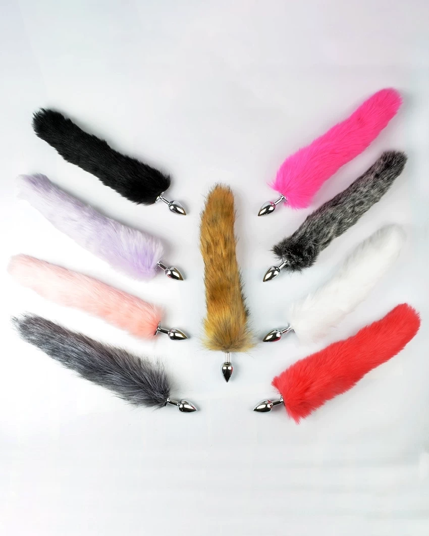 Đuôi cáo inox sextoy 5 màu sexy siêu đẹp chất liệu an toàn