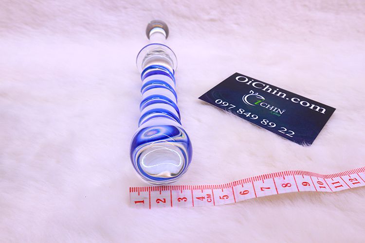 Sextoy thủy tinh hậu môn xoắn kiểu dáng tinh tế kích thích mạnh
