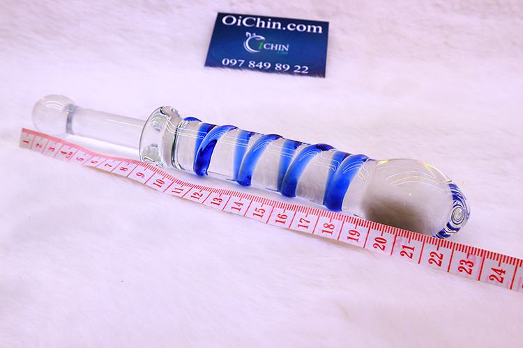 Sextoy thủy tinh hậu môn xoắn kiểu dáng tinh tế kích thích mạnh